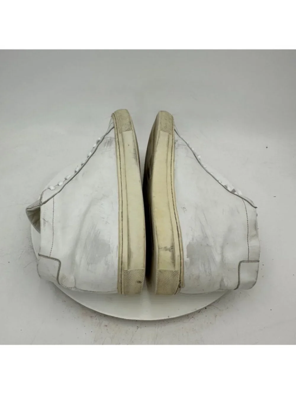 Common Projects Achilles Mid Men Size 10.5 White Leather Lace Up Shoes